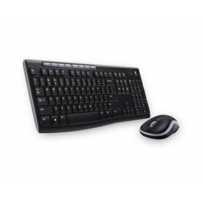 Kit mouse tastatura Logitech Multimedia Combo MK270 , Fara Fir , USB Receiver , Negru foto
