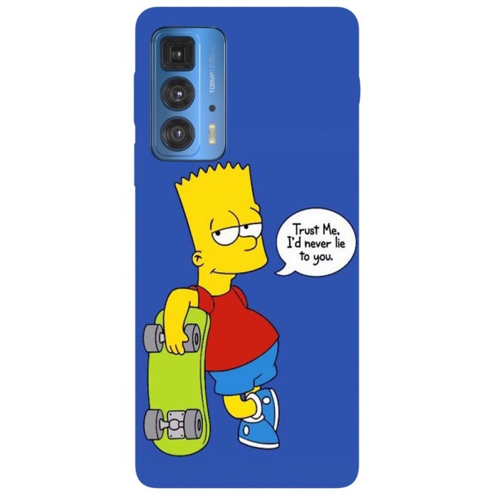 Husa compatibila cu Motorola Edge 20 model Bart Simson Trust me, Silicon, TPU, Viceversa