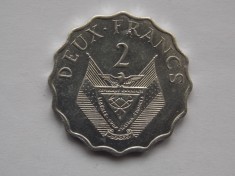 2 FRANCS 1970 RWANDA-FAO-AUNC