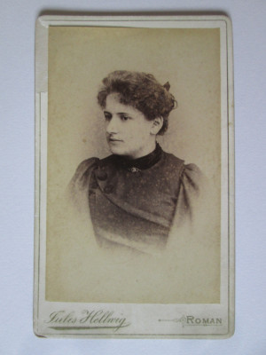 Fotografie pe carton 105 x 65 mm Jules Hellwig-Roman circa 1900 foto