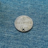 3m - 6 Kreuzer 1849 Austria / argint / moneda cu gaura pentru salba