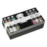 Set Uleiuri Parfumate cu Suport din Lut Alb, 12 x 12 ml, Arome Diverse, CMCLASS