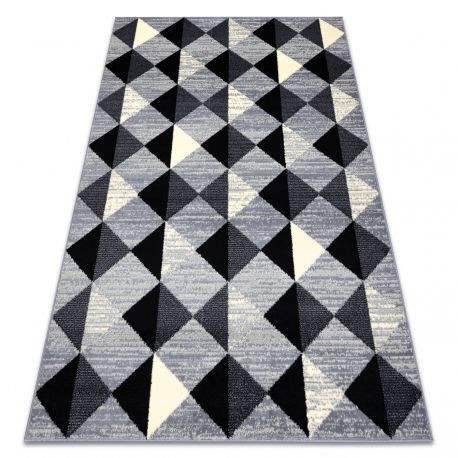 Covor BCF Base 3987 Trigone, triunghiurile, pătrat, geometric gri / fildeş, 185 x 270 cm
