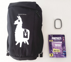 SET Fortnite : Rucsac Llama + Breloc Epic Games +Bratara Fortnite foto