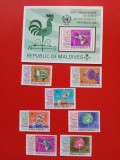 MALDIVE, SPACE - COLIȚĂ + SERIE COMPLETĂ MNH