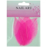 Frunze uscate nail art &ndash; roz, INGINAILS