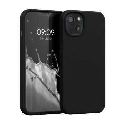 Husa pentru iPhone 13, Silicon, Negru, 55878.01 foto