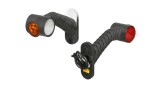 Lampa gabarit Universal, 12/24V, 175x100mm, alb-rosu-galben, omologare ECE, cu LED, , Stanga