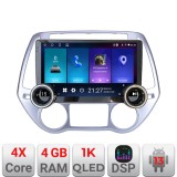 Navigatie Hyundai I20 2011-2014 manual si automat Edotec 4+64 10.5 inch Incell 1K android Wifi 5Ghz gps internet Kit-i20-2012