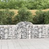 Gossi cosuri gabion arcuite 5 buc, 200x30x80/100cm, fier galvanizat