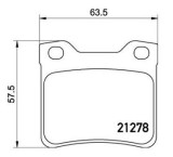 Placute frana Peugeot 406 (8b), 607 (9d, 9u), 806 (221) SRLine parte montare : Punte spate