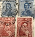 Timbre America Interbelica TMB1AMC Argentina serie/lot 4 - centavos