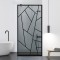 Paravan dus walk-in Aqua Roy Black, model Atlas negru, sticla 8 mm gri, securizata, anticalcar, 90x195 cm