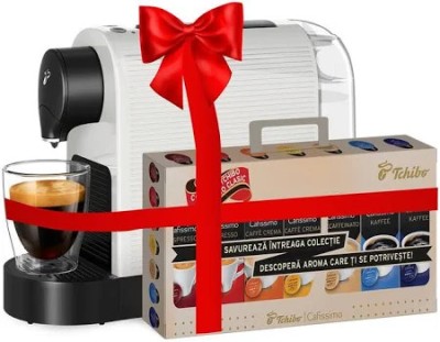 Tchibo Cafissimo Pure Plus alb espressor + 60 capsule foto