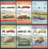 Union Island 1986 Mi 176/187 MNH - Automobile, Nestampilat