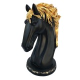 Cumpara ieftin Statueta decorativa, Bust Cal, Negru, 28 cm, 217H