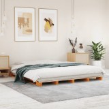 Gossi pat din paleti, maro ceruit, 180x200 cm, lemn masiv de pin