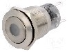 Intrerupator anti-vandalism, ON-(ON), &amp;Oslash;19mm, ONPOW - LAS1-AGQ-11D/G/24V foto