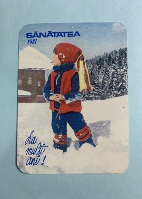 Calendar 1981 editura sănătatea foto