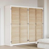vidaXL Ușă de Dulap cu ușă 4 pcs natural 140.5 x 2.1 x 49.5 cm
