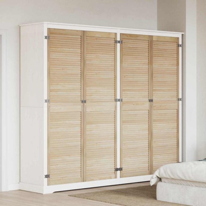 vidaXL Ușă de Dulap cu ușă 4 pcs natural 140.5 x 2.1 x 49.5 cm 3394505