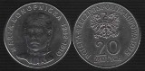 POLONIA 20 ZLOTI / ZLOTICH 1978 , MARIA KONOPNICKA [1] XF