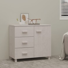 Gossi servanta &bdquo;hamar&rdquo;, alb, 90x40x80 cm, lemn masiv de pin