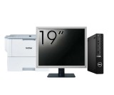 Pachet Calculator Second Hand DELL OptiPlex 5090 Mini PC, Intel Core i5-10500T 2.30 - 3.80GHz, 8GB DDR4, 256GB SSD + Monitor 19&amp;quot; + Imprimanta Bro