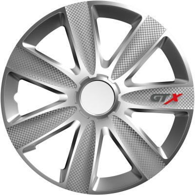 Set capace roti auto Cridem GTX Carbon 4buc - Argintiu - 15&amp;#039;&amp;#039; Garage AutoRide foto