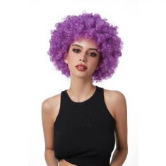 Peruca Afro Mov pentru Halloween, 120g foto