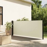 Cumpara ieftin Copertină laterală retractabilă, crem, 140x600 cm