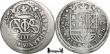 1708, 2 Reales - Carol al III-lea (Pretendentul) - Principatul Cataloniei, Europa, Argint