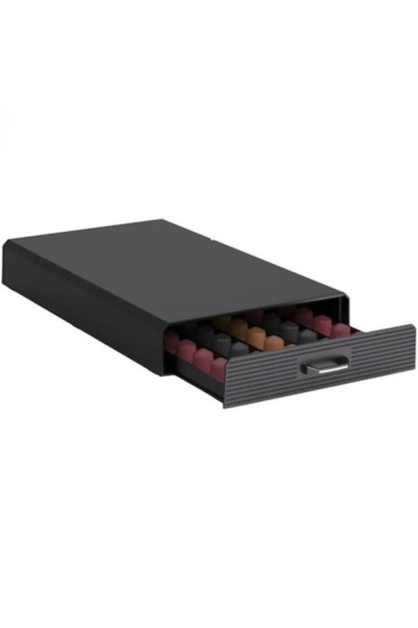 Suport sertar capsule Nespresso, universal, 50 capsule, negru