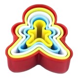 Set 5 forme omulet turta dulce pentru biscuiti, 5 dimensiuni, polipropilena