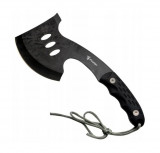 Cumpara ieftin Toporisca de supravietuire Tomahawk Foxter, 26 cm, maner ergonomic, negru