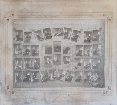 NI346 A Kolozsv&amp;aacute;ri unitarius koll&amp;eacute;giumban 1910/11 tan&amp;eacute;vben v&amp;eacute;gzett ifjak bar&amp;aacute;ti eml&amp;eacute;ke foto
