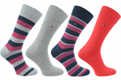 ?osete Tommy Hilfiger Orginal Stripe Box 4-Pack Socks 482002001-085 multicolor foto