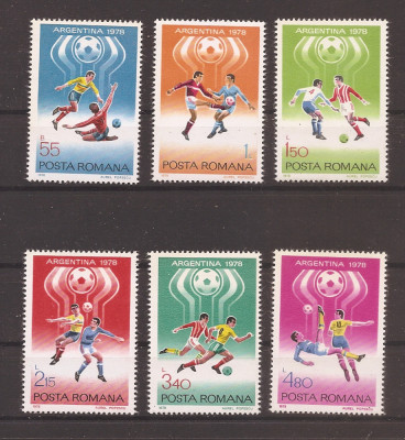 ROMANIA 1978, LP 954 - C.M. FOTBAL ARGENTINA. MNH foto