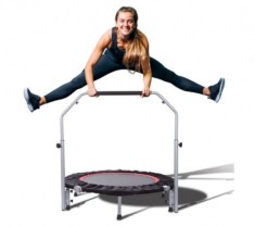 Trambulina fitness cu maner reglabil, rezistenta maxima 120 kg, diametru 102 cm, foto