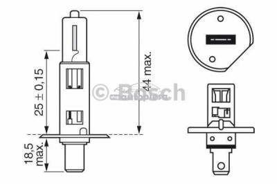 Bec Bosch H1 Plus 30 12V 55W 1 987 302 012 foto
