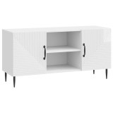vidaXL Cabinet TV Alb foarte lucios 102 x 34,5 x 50 cm Lemn prelucrat 894929