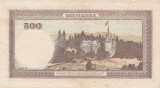 Bancnotă Rom&acirc;nia 500 lei 1941, BNR, seria O/7, Castelul Peleș