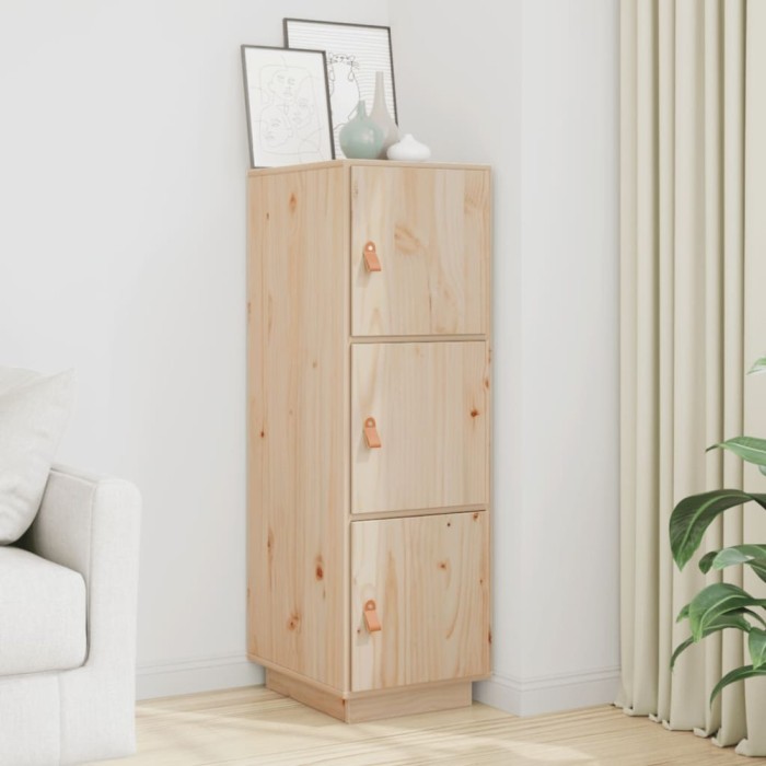 vidaXL Dulap &icirc;nalt, 34x40x108,5 cm, lemn masiv de pin