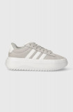 Adidas sneakers din piele GRAND COURT culoarea gri IE1103