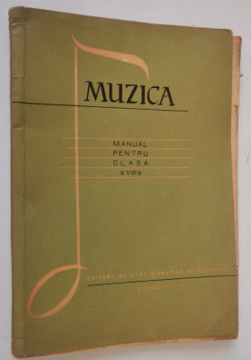 Manual de muzica pentru clasa a VIII-a 1961 foto