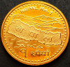 Moneda exotica 1 RUPIE - NEPAL, anul 2007 * cod 4778 = UNC, Asia