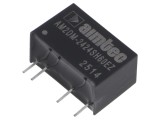 Convertor DC/DC 2W 24V AIMTEC AM2DM-2424SH60EZ, Intrare 21,6-26,4V, Ieşire 84mA