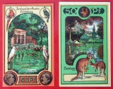 Germania lot 2 notgeld 2 x 50 pfennig 1922 Hamburg Zoo **