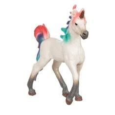 Unicorn in miniatura, din plastic, inaltime 9 cm, multicolor foto