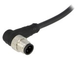 Conector M12 tată 4 pini, 90&deg;, 4A